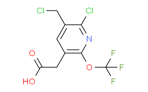 2-Chloro-3-(chloromethyl)-6-(trifluoromethoxy)pyridine-5-acetic acid