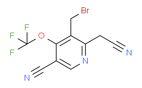 3-(Bromomethyl)-5-cyano-4-(trifluoromethoxy)pyridine-2-acetonitrile