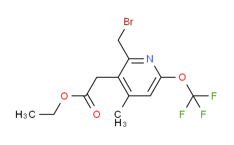 AM17487 | 1361873-37-1 | Ethyl 2-(bromomethyl)-4-methyl-6-(trifluoromethoxy)pyridine-3-acetate