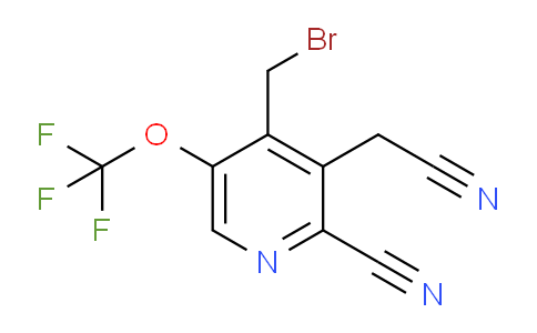 4-(Bromomethyl)-2-cyano-5-(trifluoromethoxy)pyridine-3-acetonitrile