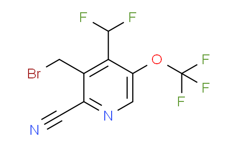 3-(Bromomethyl)-2-cyano-4-(difluoromethyl)-5-(trifluoromethoxy)pyridine