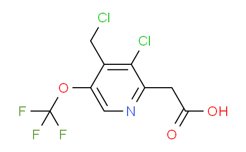3-Chloro-4-(chloromethyl)-5-(trifluoromethoxy)pyridine-2-acetic acid