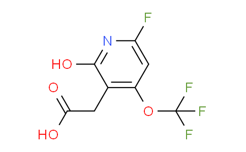6-Fluoro-2-hydroxy-4-(trifluoromethoxy)pyridine-3-acetic acid