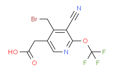 4-(Bromomethyl)-3-cyano-2-(trifluoromethoxy)pyridine-5-acetic acid