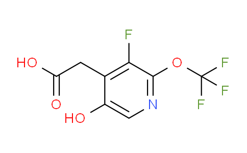3-Fluoro-5-hydroxy-2-(trifluoromethoxy)pyridine-4-acetic acid