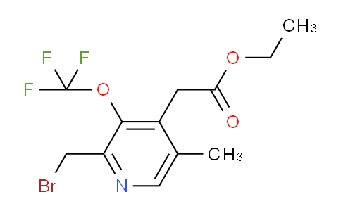 AM17489 | 1361755-89-6 | Ethyl 2-(bromomethyl)-5-methyl-3-(trifluoromethoxy)pyridine-4-acetate