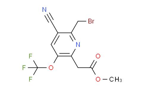 AM174894 | 1804296-68-1 | Methyl 2-(bromomethyl)-3-cyano-5-(trifluoromethoxy)pyridine-6-acetate