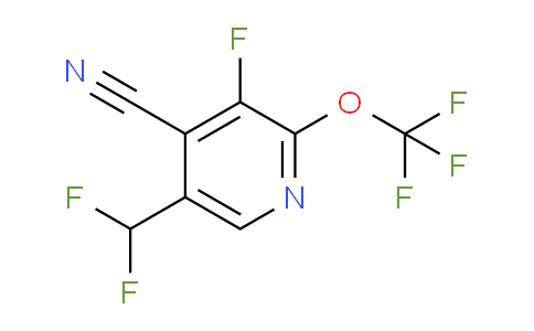4-Cyano-5-(difluoromethyl)-3-fluoro-2-(trifluoromethoxy)pyridine