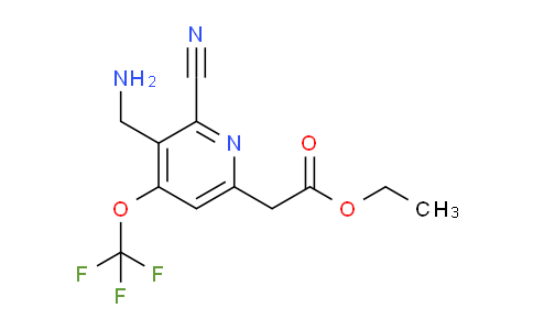 AM174945 | 1804322-47-1 | Ethyl 3-(aminomethyl)-2-cyano-4-(trifluoromethoxy)pyridine-6-acetate