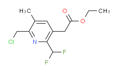 AM17502 | 1361886-58-9 | Ethyl 2-(chloromethyl)-6-(difluoromethyl)-3-methylpyridine-5-acetate