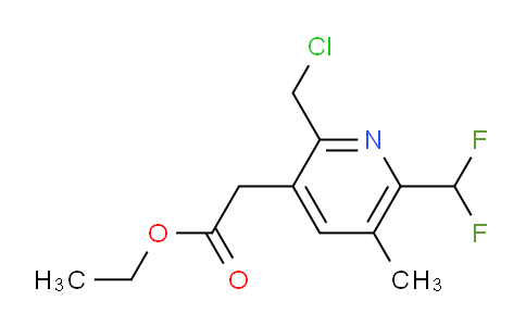 Ethyl 2-(chloromethyl)-6-(difluoromethyl)-5-methylpyridine-3-acetate