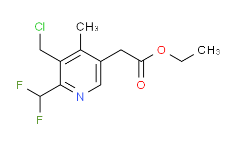 Ethyl 3-(chloromethyl)-2-(difluoromethyl)-4-methylpyridine-5-acetate