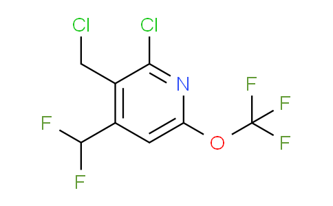 2-Chloro-3-(chloromethyl)-4-(difluoromethyl)-6-(trifluoromethoxy)pyridine