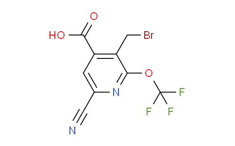 AM175128 | 1804677-83-5 | 3-(Bromomethyl)-6-cyano-2-(trifluoromethoxy)pyridine-4-carboxylic acid