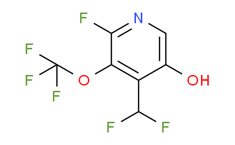 2-Fluoro-4-(difluoromethyl)-5-hydroxy-3-(trifluoromethoxy)pyridine