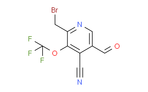 2-(Bromomethyl)-4-cyano-3-(trifluoromethoxy)pyridine-5-carboxaldehyde