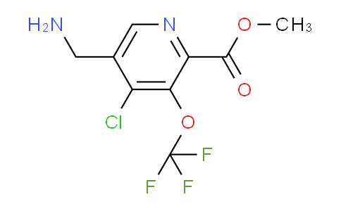 Methyl 5-(aminomethyl)-4-chloro-3-(trifluoromethoxy)pyridine-2-carboxylate
