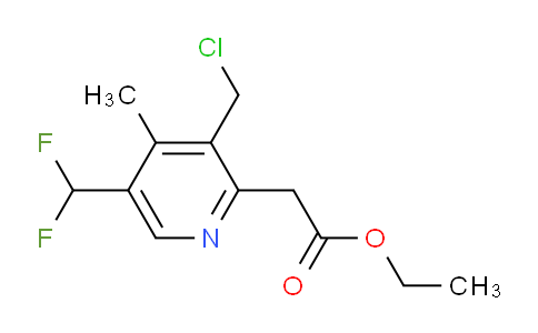 AM17517 | 1361730-07-5 | Ethyl 3-(chloromethyl)-5-(difluoromethyl)-4-methylpyridine-2-acetate