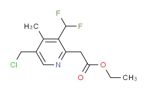 AM17518 | 1361773-32-1 | Ethyl 5-(chloromethyl)-3-(difluoromethyl)-4-methylpyridine-2-acetate