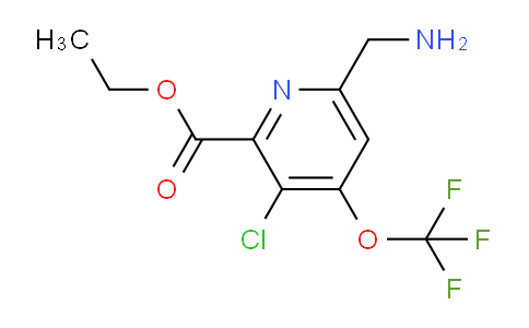Ethyl 6-(aminomethyl)-3-chloro-4-(trifluoromethoxy)pyridine-2-carboxylate
