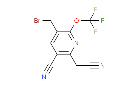 3-(Bromomethyl)-5-cyano-2-(trifluoromethoxy)pyridine-6-acetonitrile