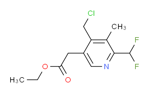 AM17521 | 1361790-70-6 | Ethyl 4-(chloromethyl)-2-(difluoromethyl)-3-methylpyridine-5-acetate