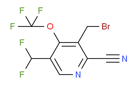 3-(Bromomethyl)-2-cyano-5-(difluoromethyl)-4-(trifluoromethoxy)pyridine