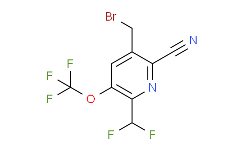 3-(Bromomethyl)-2-cyano-6-(difluoromethyl)-5-(trifluoromethoxy)pyridine