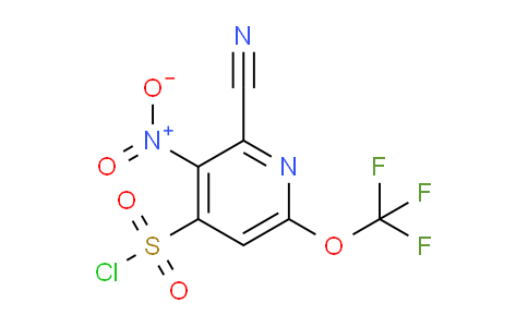 2-Cyano-3-nitro-6-(trifluoromethoxy)pyridine-4-sulfonyl chloride