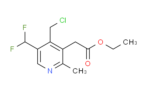 Ethyl 4-(chloromethyl)-5-(difluoromethyl)-2-methylpyridine-3-acetate