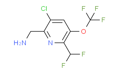 2-(Aminomethyl)-3-chloro-6-(difluoromethyl)-5-(trifluoromethoxy)pyridine