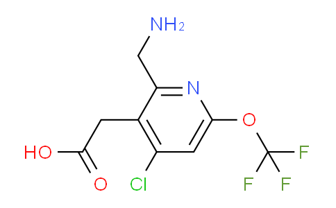 2-(Aminomethyl)-4-chloro-6-(trifluoromethoxy)pyridine-3-acetic acid