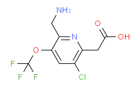 2-(Aminomethyl)-5-chloro-3-(trifluoromethoxy)pyridine-6-acetic acid