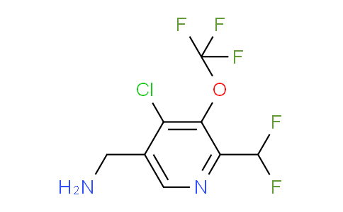 5-(Aminomethyl)-4-chloro-2-(difluoromethyl)-3-(trifluoromethoxy)pyridine