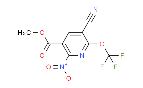 Methyl 3-cyano-6-nitro-2-(trifluoromethoxy)pyridine-5-carboxylate