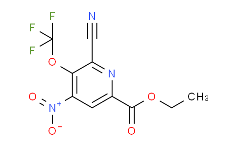 Ethyl 2-cyano-4-nitro-3-(trifluoromethoxy)pyridine-6-carboxylate