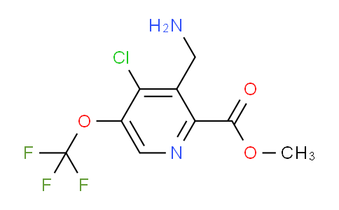 Methyl 3-(aminomethyl)-4-chloro-5-(trifluoromethoxy)pyridine-2-carboxylate