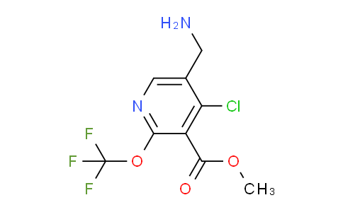 Methyl 5-(aminomethyl)-4-chloro-2-(trifluoromethoxy)pyridine-3-carboxylate