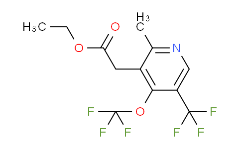 Ethyl 2-methyl-4-(trifluoromethoxy)-5-(trifluoromethyl)pyridine-3-acetate