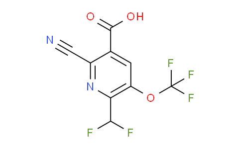 2-Cyano-6-(difluoromethyl)-5-(trifluoromethoxy)pyridine-3-carboxylic acid