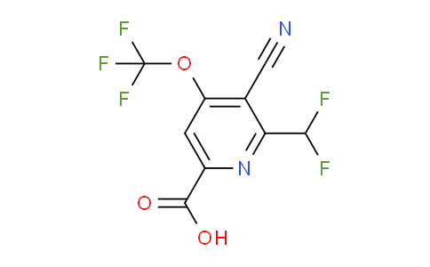 3-Cyano-2-(difluoromethyl)-4-(trifluoromethoxy)pyridine-6-carboxylic acid