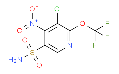 3-Chloro-4-nitro-2-(trifluoromethoxy)pyridine-5-sulfonamide