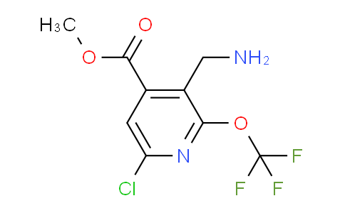 Methyl 3-(aminomethyl)-6-chloro-2-(trifluoromethoxy)pyridine-4-carboxylate