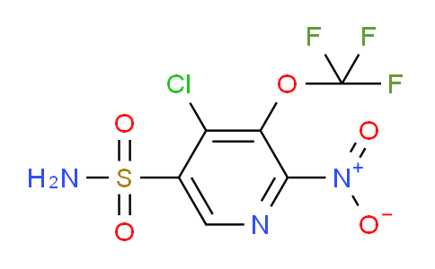 4-Chloro-2-nitro-3-(trifluoromethoxy)pyridine-5-sulfonamide