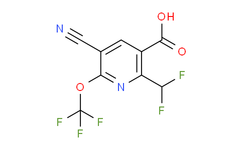 3-Cyano-6-(difluoromethyl)-2-(trifluoromethoxy)pyridine-5-carboxylic acid