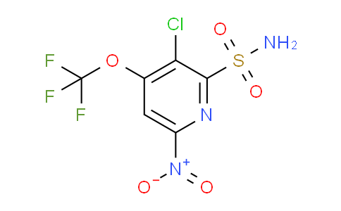 3-Chloro-6-nitro-4-(trifluoromethoxy)pyridine-2-sulfonamide