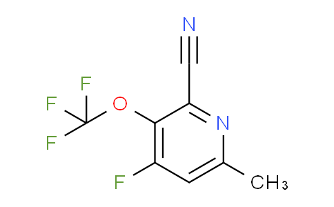 2-Cyano-4-fluoro-6-methyl-3-(trifluoromethoxy)pyridine