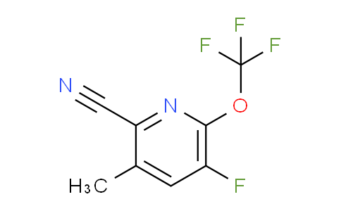 2-Cyano-5-fluoro-3-methyl-6-(trifluoromethoxy)pyridine