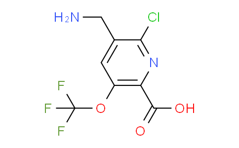 3-(Aminomethyl)-2-chloro-5-(trifluoromethoxy)pyridine-6-carboxylic acid