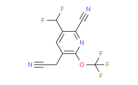 2-Cyano-3-(difluoromethyl)-6-(trifluoromethoxy)pyridine-5-acetonitrile